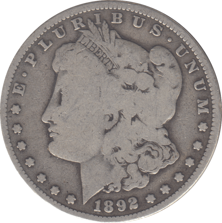 1892 SILVER MORGAN DOLLAR USA NEW ORLEANS - SILVER WORLD COINS - Cambridgeshire Coins