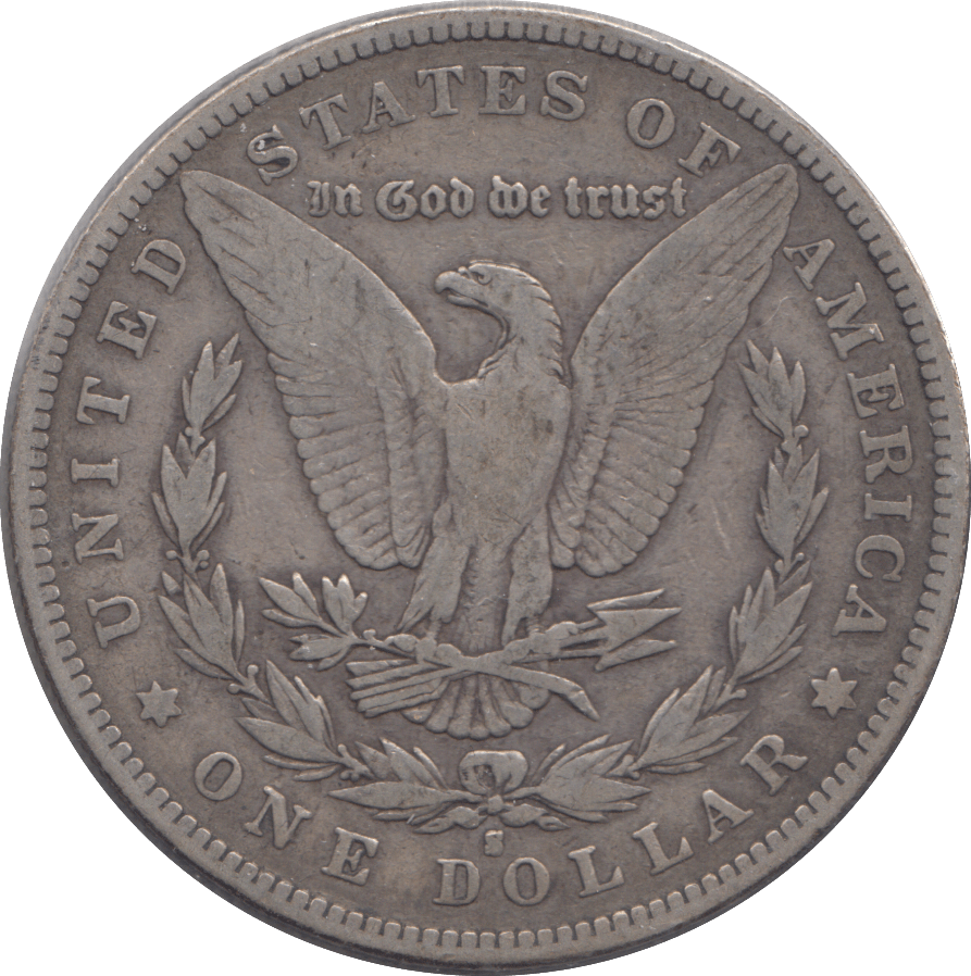 1892 SILVER MORGAN DOLLAR USA SAN FRANCISCO - SILVER WORLD COINS - Cambridgeshire Coins