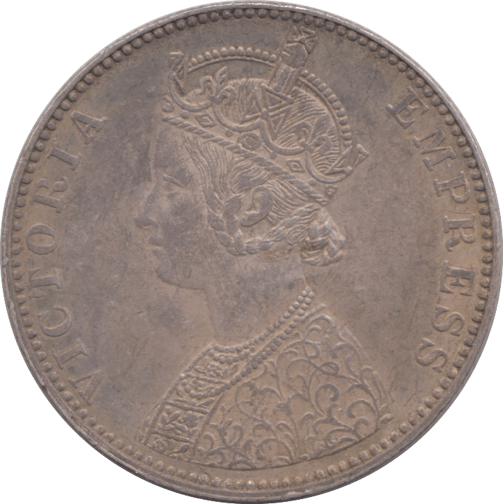 1892 SILVER ONE RUPEE BIKANER STATE - SILVER WORLD COINS - Cambridgeshire Coins