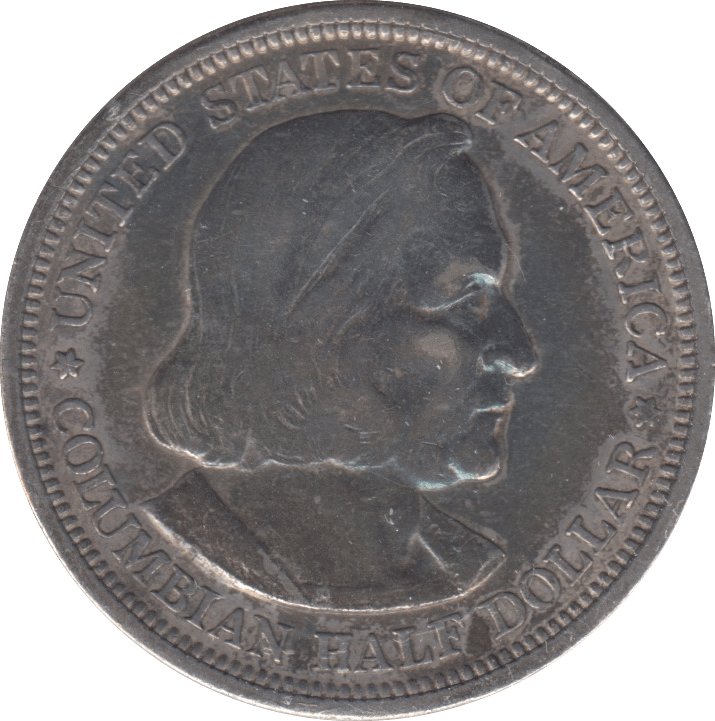 1892 SILVER USA HALF DOLLAR COLUMBIA EXPOSITION - SILVER WORLD COINS - Cambridgeshire Coins