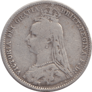 1892 SIXPENCE 1 ( FINE ) - SIXPENCE - Cambridgeshire Coins