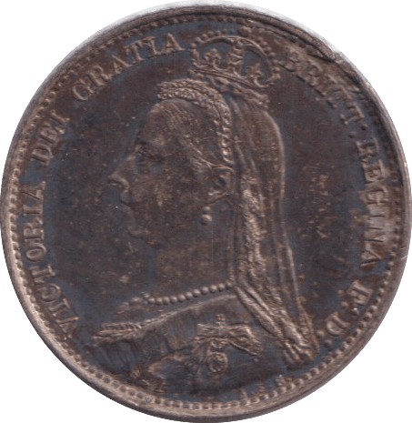 1892 SIXPENCE ( EF ) - SIXPENCE - Cambridgeshire Coins