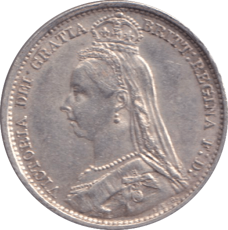 1892 SIXPENCE ( EF ) - SIXPENCE - Cambridgeshire Coins