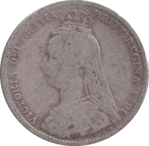 1892 SIXPENCE ( FAIR ) - WORLD COINS - Cambridgeshire Coins