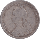 1892 SIXPENCE ( FAIR ) - WORLD COINS - Cambridgeshire Coins