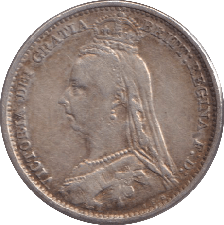 1892 SIXPENCE ( FINE ) - SIXPENCE - Cambridgeshire Coins