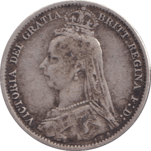 1892 SIXPENCE ( GF ) - WORLD COINS - Cambridgeshire Coins