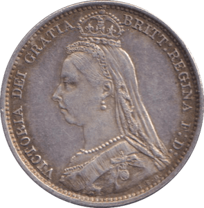 1892 SIXPENCE ( GVF ) - SIXPENCE - Cambridgeshire Coins