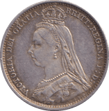 1892 SIXPENCE ( GVF ) - SIXPENCE - Cambridgeshire Coins
