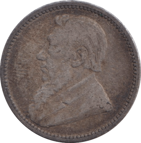 1892 SIXPENCE SOUTH AFRICA - SILVER WORLD COINS - Cambridgeshire Coins