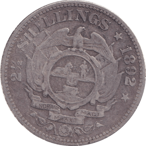 1892 SOUTH AFRICA 2 1/2 SHILLING - WORLD COINS - Cambridgeshire Coins