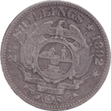 1892 SOUTH AFRICA 2 1/2 SHILLING - WORLD COINS - Cambridgeshire Coins