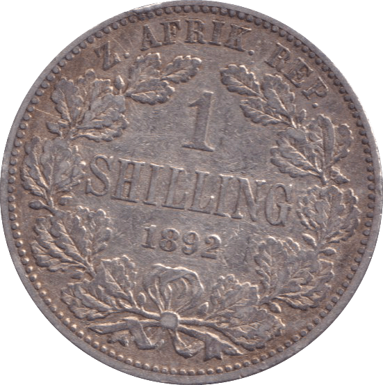 1892 SOUTH AFRICA ONE SHILLING - WORLD COINS - Cambridgeshire Coins