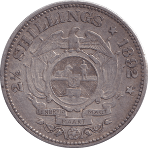 1892 SOUTH AFRICA TWO HALF SHILLINGS - WORLD COINS - Cambridgeshire Coins
