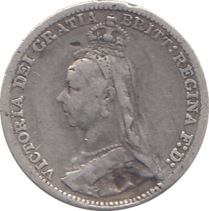 1892 THREEPENCE ( F ) - WORLD COINS - Cambridgeshire Coins