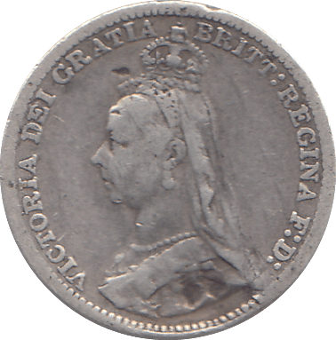 1892 THREEPENCE ( F ) - WORLD COINS - Cambridgeshire Coins