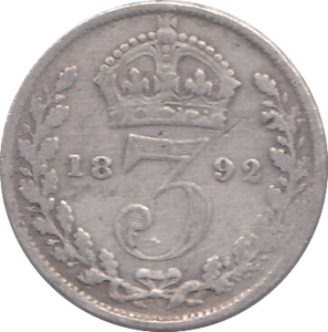 1892 THREEPENCE ( FAIR ) - THREEPENCE - Cambridgeshire Coins