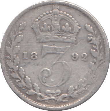 1892 THREEPENCE ( FAIR ) - THREEPENCE - Cambridgeshire Coins