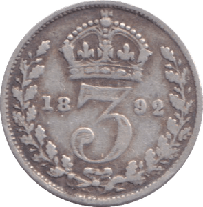 1892 THREEPENCE ( FAIR ) - THREEPENCE - Cambridgeshire Coins