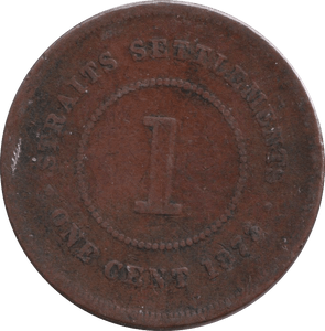 1893 1 CENT TOKEN STRAIT SETTLEMENT - PENNY TOKEN - Cambridgeshire Coins