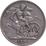 1893 CROWN 3 ( FINE ) - CROWN - Cambridgeshire Coins