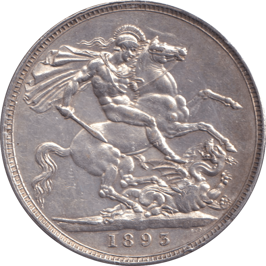 1893 CROWN ( EF ) - CROWN - Cambridgeshire Coins