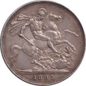 1893 CROWN ( EF ) - CROWN - Cambridgeshire Coins