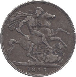 1893 CROWN ( F ) - CROWN - Cambridgeshire Coins