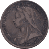 1893 CROWN ( FINE ) 2 - CROWN - Cambridgeshire Coins