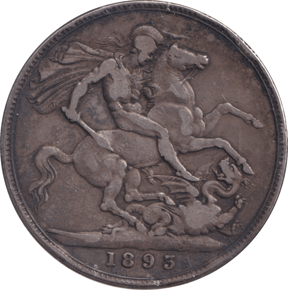 1893 CROWN ( FINE ) 2 - CROWN - Cambridgeshire Coins
