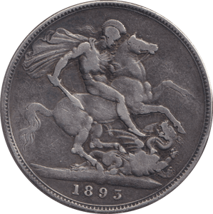 1893 CROWN ( FINE ) - CROWN - Cambridgeshire Coins