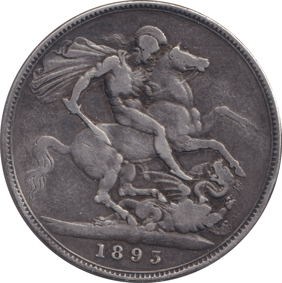 1893 CROWN ( FINE ) - CROWN - Cambridgeshire Coins