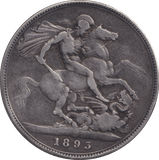 1893 CROWN ( FINE ) - CROWN - Cambridgeshire Coins