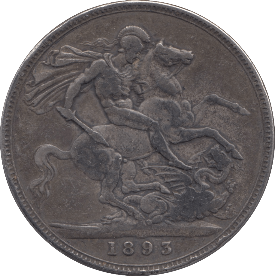 1893 CROWN ( FINE ) - CROWN - Cambridgeshire Coins