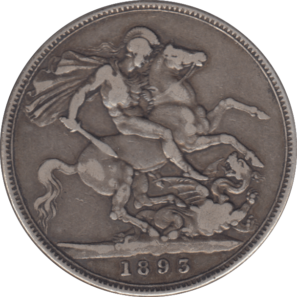 1893 CROWN ( FINE ) - CROWN - Cambridgeshire Coins
