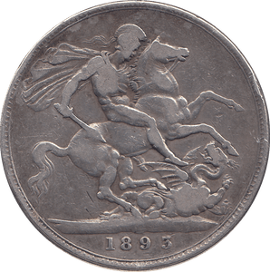 1893 CROWN ( FINE ) - CROWN - Cambridgeshire Coins