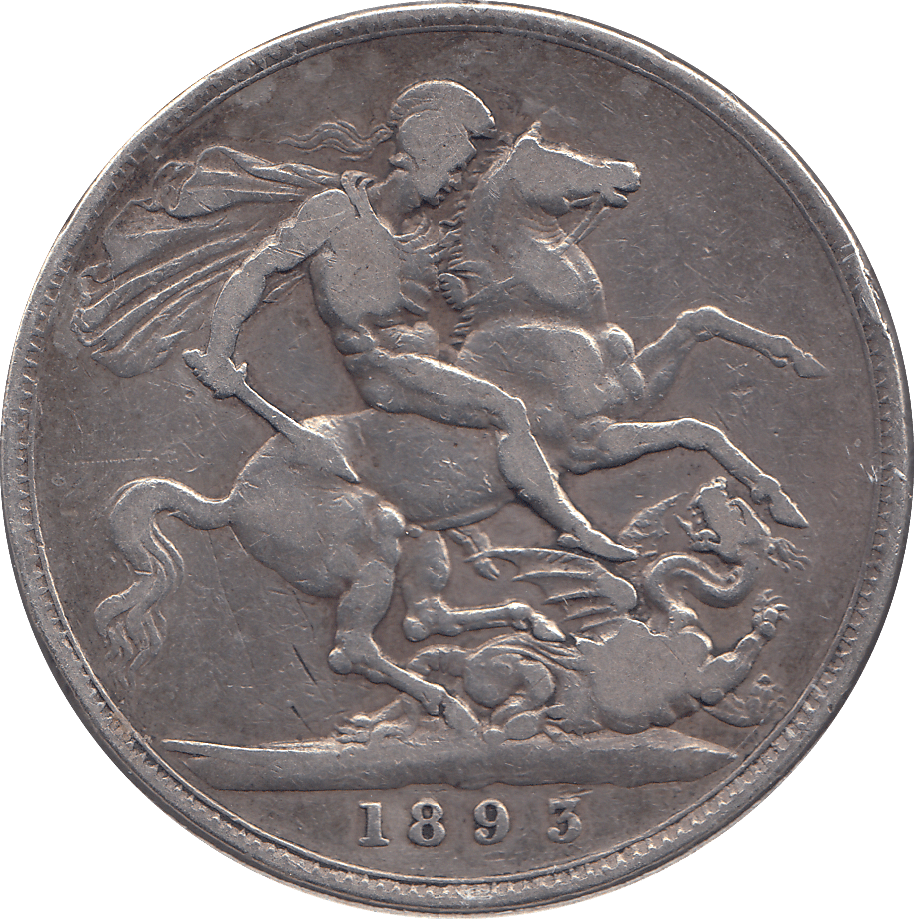 1893 CROWN ( FINE ) - CROWN - Cambridgeshire Coins