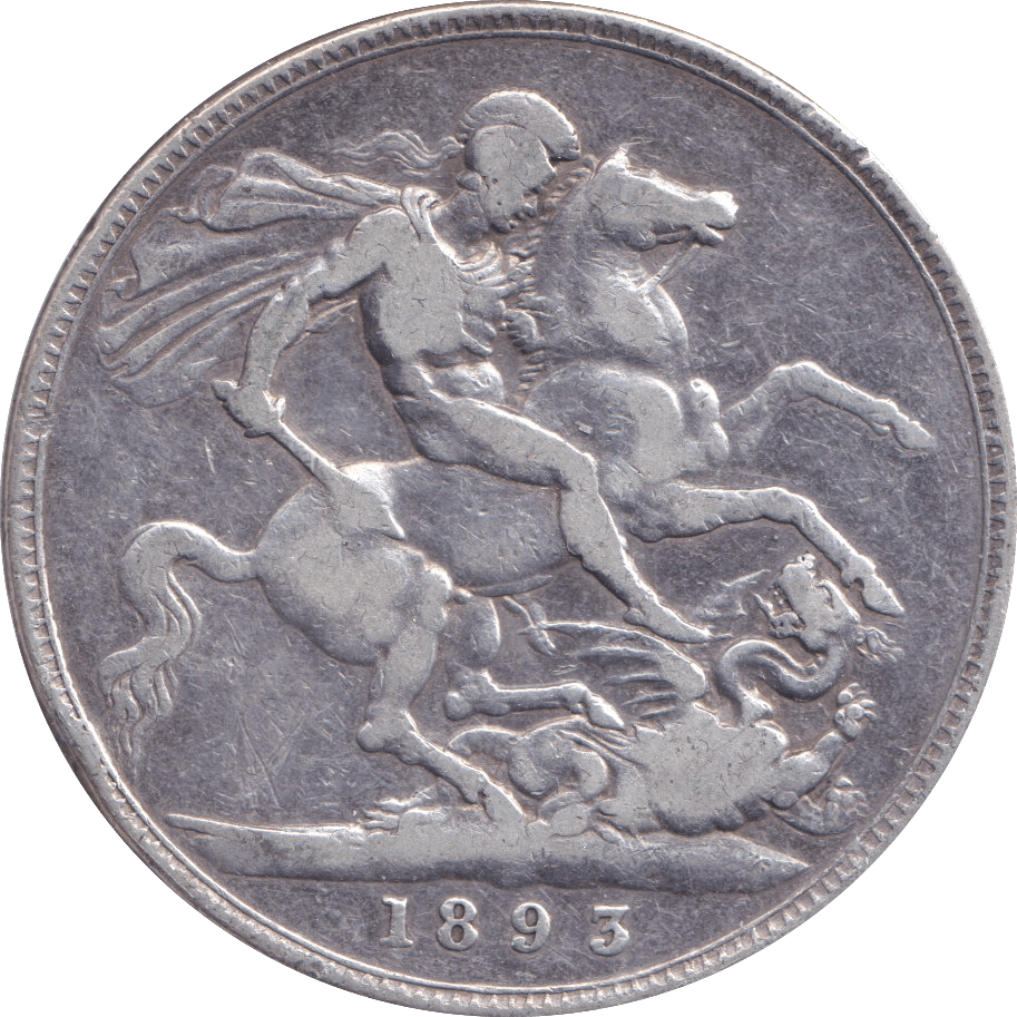 1893 CROWN ( FINE ) - CROWN - Cambridgeshire Coins