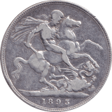 1893 CROWN ( FINE ) - CROWN - Cambridgeshire Coins