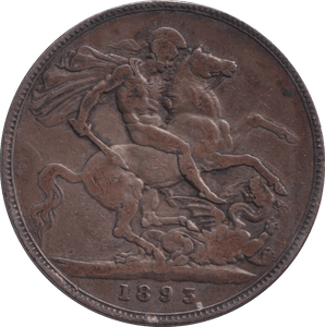 1893 CROWN ( FINE ) - CROWN - Cambridgeshire Coins