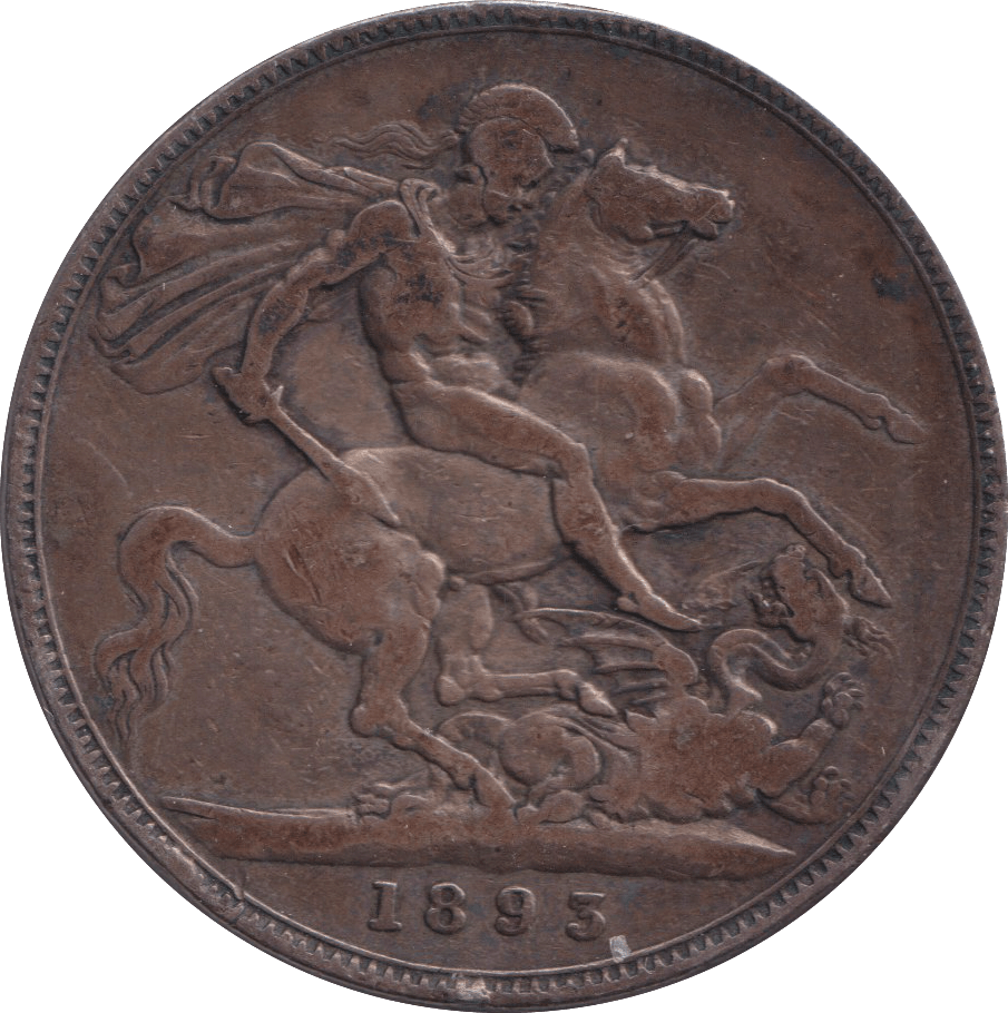 1893 CROWN ( FINE ) - CROWN - Cambridgeshire Coins