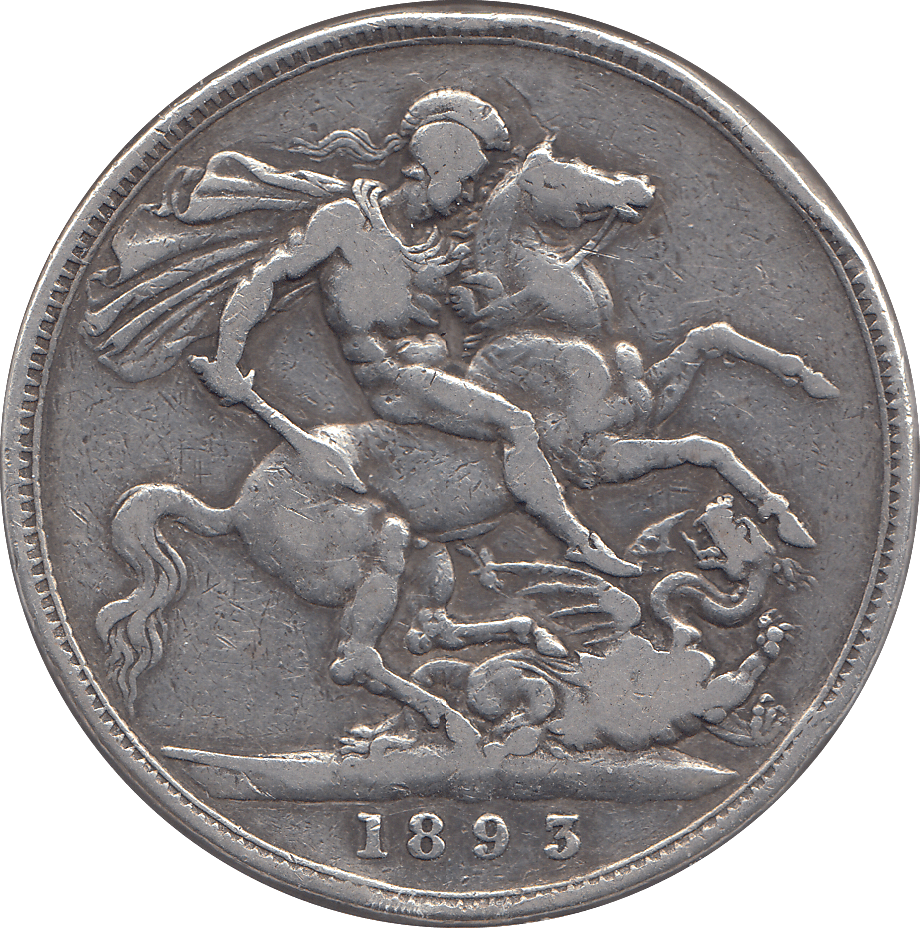 1893 CROWN ( FINE ) - CROWN - Cambridgeshire Coins
