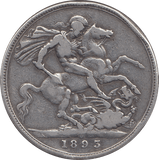 1893 CROWN ( FINE ) - CROWN - Cambridgeshire Coins