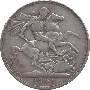 1893 CROWN ( GF ) - CROWN - Cambridgeshire Coins