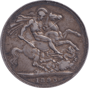 1893 CROWN ( GF ) - CROWN - Cambridgeshire Coins