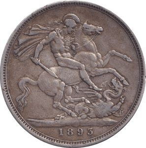 1893 CROWN ( GF ) - CROWN - Cambridgeshire Coins