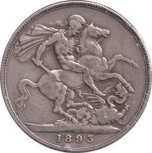 1893 CROWN ( GF ) - CROWN - Cambridgeshire Coins