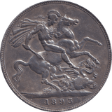 1893 CROWN ( GF ) - CROWN - Cambridgeshire Coins