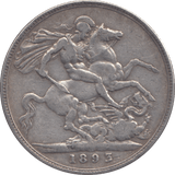 1893 CROWN ( GF ) - CROWN - Cambridgeshire Coins