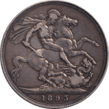 1893 CROWN ( GF ) - CROWN - Cambridgeshire Coins